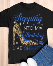Stepping Into My Birthday Classic T-Shirt apparel-classic-tshirt-lifestyle-front-154
