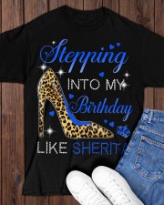 Stepping Into My Birthday Classic T-Shirt apparel-classic-tshirt-lifestyle-front-158