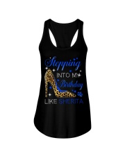 Stepping Into My Birthday Ladies Flowy Tank tile