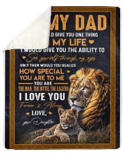 To My Dad - Daughter Sherpa Fleece Blanket tile