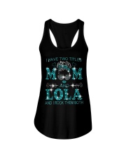 I Have Two Titles Mom And Lola Ladies Flowy Tank tile