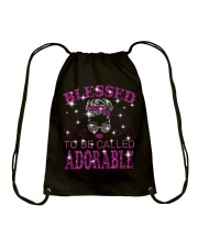 Blessed To Be Called Adorable Drawstring Bag tile