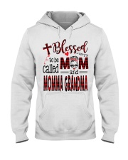 Blessed To Be Called Mom And Momma Grandma Hooded Sweatshirt tile