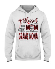Blessed To Be Called Mom And GramE Nona Hooded Sweatshirt tile
