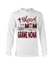Blessed To Be Called Mom And GramE Nona Long Sleeve Tee tile