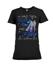 I Have Two Titles Mom And Bibi Premium Fit Ladies Tee tile