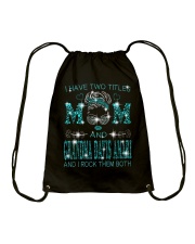 I Have Two Titles Mom And Grandma Davis Amari Drawstring Bag tile
