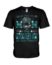 I Have Two Titles Mom And Grandma Davis Amari V-Neck T-Shirt tile