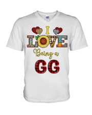 I Love Being A GG V-Neck T-Shirt tile