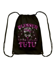 Blessed To Be Called Tutu Drawstring Bag tile