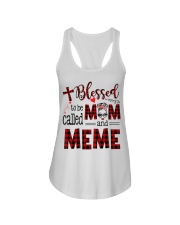 Blessed To Be Called Mom And Meme Ladies Flowy Tank tile