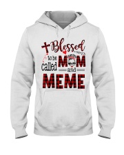 Blessed To Be Called Mom And Meme Hooded Sweatshirt tile