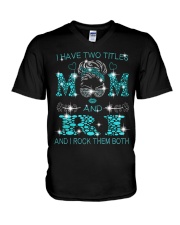 I Have Two Titles Mom And Ri V-Neck T-Shirt tile