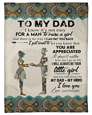 To My Dad - Daughter Small Fleece Blanket - 30" x 40" front