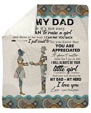 To My Dad - Daughter Sherpa Fleece Blanket - 50" x 60" thumbnail