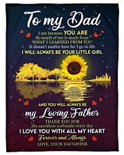 To My Dad - Daughter Small Fleece Blanket - 30" x 40" front