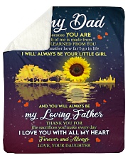 To My Dad - Daughter Sherpa Fleece Blanket tile