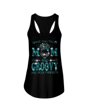 I Have Two Titles Mom And Groovy Ladies Flowy Tank tile