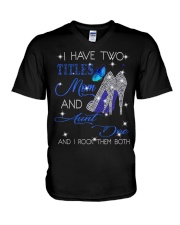 I Have Two Titles Mom And Aunt Doe V-Neck T-Shirt tile