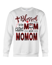 Blessed To Be Called Mom And Momom Crewneck Sweatshirt tile
