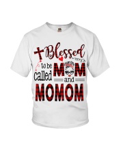 Blessed To Be Called Mom And Momom Youth T-Shirt tile