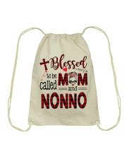 Blessed To Be Called Mom And Nonno Drawstring Bag tile