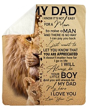 To My Dad - Son Sherpa Fleece Blanket tile