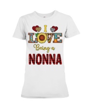 I Love Being A Nonna Premium Fit Ladies Tee tile