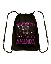 Blessed To Be Called Amanda Drawstring Bag tile