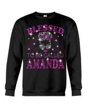 Blessed To Be Called Amanda Crewneck Sweatshirt tile