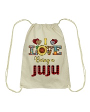 I Love Being A Juju Drawstring Bag tile
