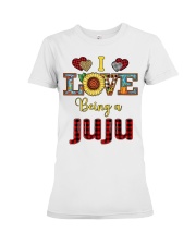 I Love Being A Juju Premium Fit Ladies Tee tile
