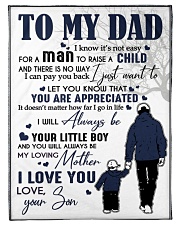 To My Dad Small Fleece Blanket - 30" x 40" front