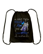 I Have Two Titles Mom And Abba Drawstring Bag tile