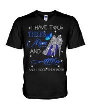 I Have Two Titles Mom And Abba V-Neck T-Shirt tile