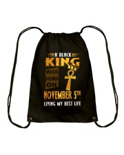 A Black King - November 05 Drawstring Bag tile