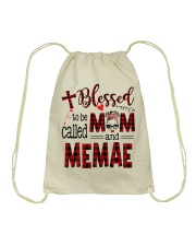 Blessed To Be Called Mom And Memae Drawstring Bag tile