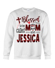 Blessed To Be Called Mom And Jessica Crewneck Sweatshirt tile
