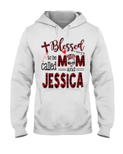 Blessed To Be Called Mom And Jessica Hooded Sweatshirt tile