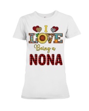 I Love Being A Nona Premium Fit Ladies Tee tile