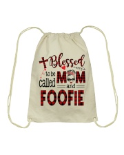 Blessed To Be Called Mom And Foofie Drawstring Bag tile