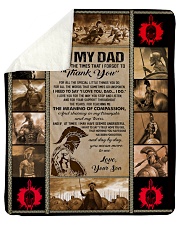 To My Dad - Son Sherpa Fleece Blanket tile