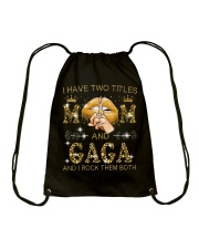 I Have Two Titles Mom And Gaga Drawstring Bag tile