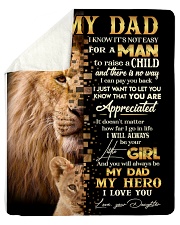 To My Dad - Daughter Sherpa Fleece Blanket tile