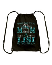 I Have Two Titles Mom And Lisi Drawstring Bag tile