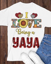 I Love Being A Yaya Classic T-Shirt apparel-classic-tshirt-lifestyle-front-158