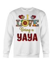 I Love Being A Yaya Crewneck Sweatshirt tile