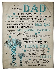To My Dad - Daughter Small Fleece Blanket - 30" x 40" front