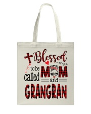 Blessed To Be Called Mom And Grangran Tote Bag tile