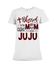 Blessed To Be Called Mom And Juju Premium Fit Ladies Tee tile
